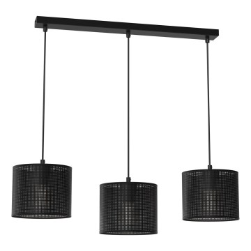 Riippuvalaisin LOFT SHADE 3xE27/60W/230V musta
