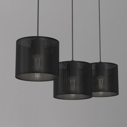 Riippuvalaisin LOFT SHADE 3xE27/60W/230V musta