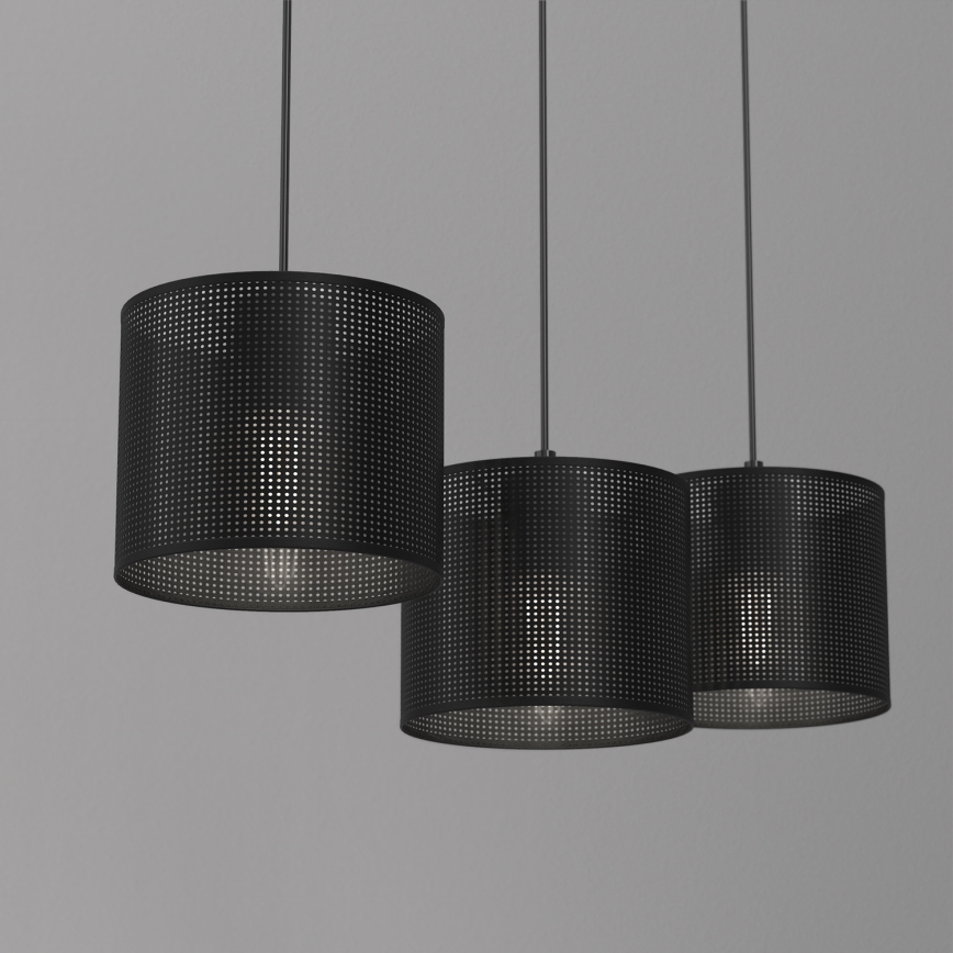 Riippuvalaisin LOFT SHADE 3xE27/60W/230V musta