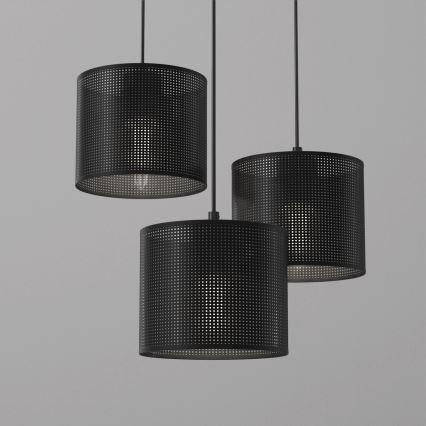 Riippuvalaisin LOFT SHADE 3xE27/60W/230V musta