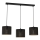 Riippuvalaisin LOFT SHADE 3xE27/60W/230V musta/kulta