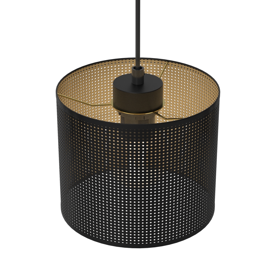 Riippuvalaisin LOFT SHADE 3xE27/60W/230V musta/kulta