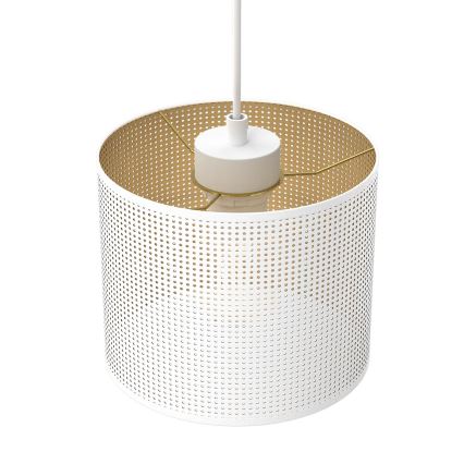 Riippuvalaisin LOFT SHADE 3xE27/60W/230V valkoinen/kulta