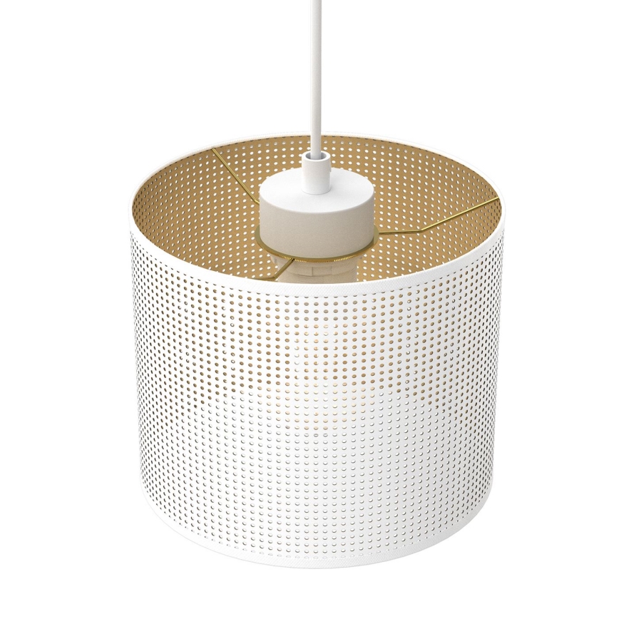 Riippuvalaisin LOFT SHADE 3xE27/60W/230V valkoinen/kulta