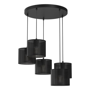 Riippuvalaisin LOFT SHADE 5xE27/60W/230V musta