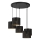 Riippuvalaisin LOFT SHADE 5xE27/60W/230V musta/kulta