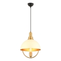 Riippuvalaisin MONZA, 1 x E27, 40 W, 230 V, Ø 30 cm, kermanvärinen/kullanvärinen