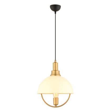 Riippuvalaisin MONZA, 1 x E27, 40 W, 230 V, Ø 30 cm, kermanvärinen/kullanvärinen