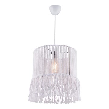 Riippuvalaisin NESS MACRAME 1xE27/40W/230V valkoinen