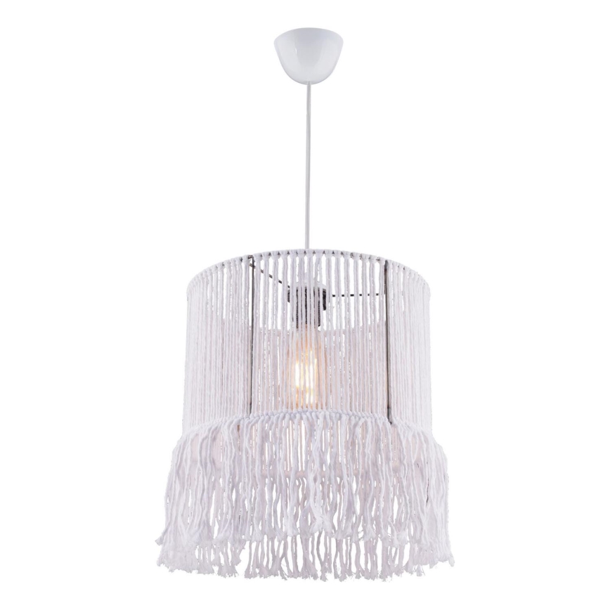 Riippuvalaisin NESS MACRAME 1xE27/40W/230V valkoinen
