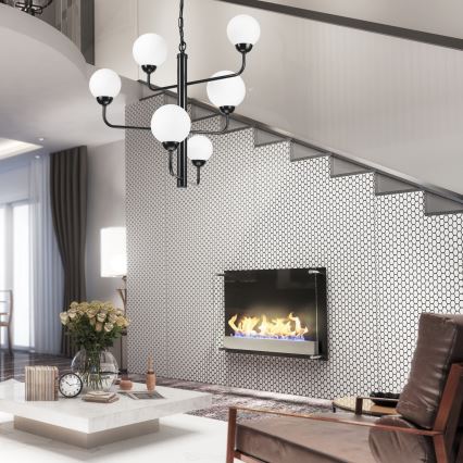 Riippuvalaisin OSCAR 6xG9/5W/230V musta