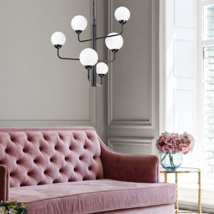 Riippuvalaisin OSCAR 6xG9/5W/230V musta