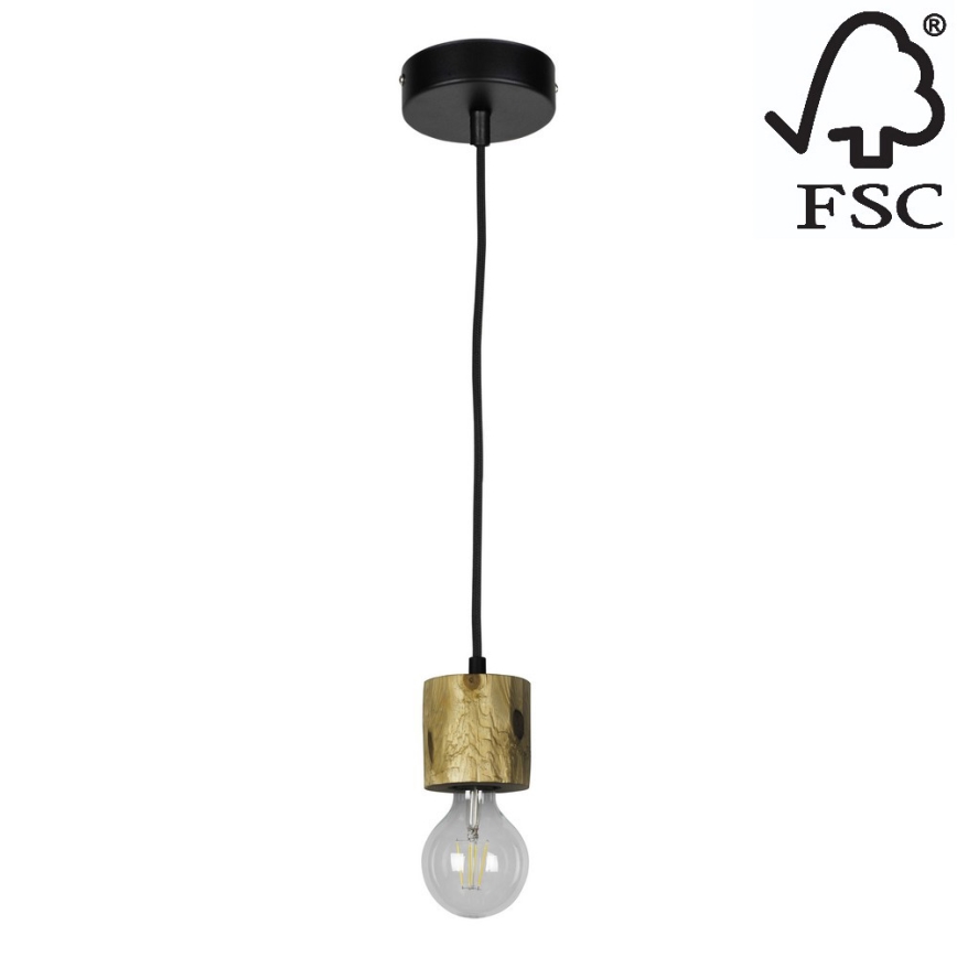 Riippuvalaisin PINO 1xE27/60W/230V mänty - FSC-sertifioitu