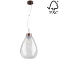 Riippuvalaisin PIRO 1xE27/60W/230V pyökki - FSC-sertifioitu