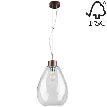 Riippuvalaisin PIRO 1xE27/60W/230V pyökki - FSC-sertifioitu