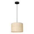 Riippuvalaisin RATTAN 1xE27/60W/230V halk. 25 cm rottinki