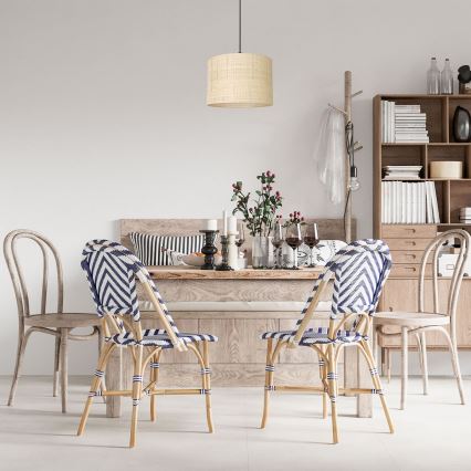Riippuvalaisin RATTAN 1xE27/60W/230V halk. 25 cm rottinki