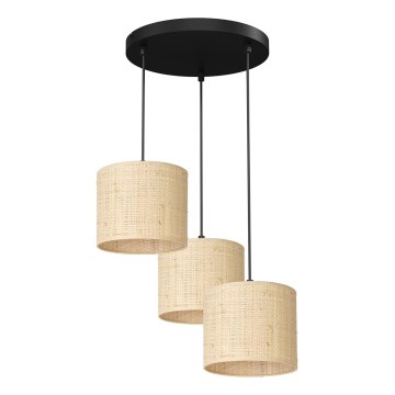 Riippuvalaisin RATTAN 3xE27/60W/230V rottinki
