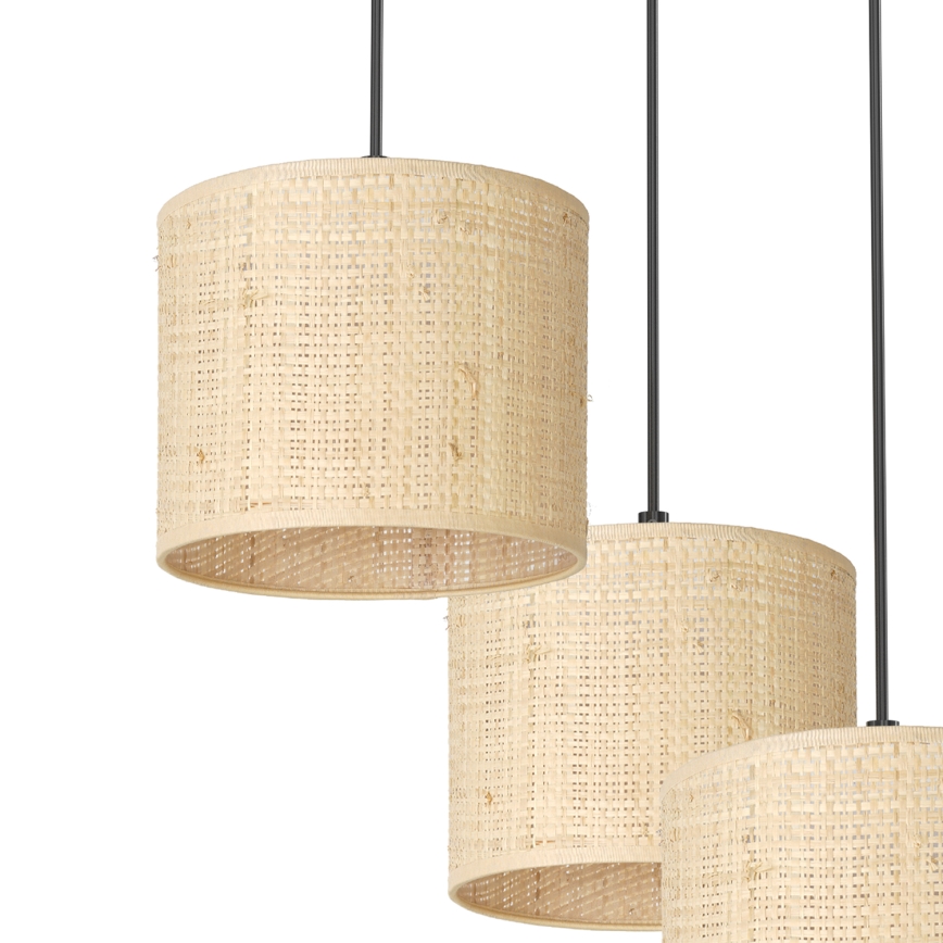 Riippuvalaisin RATTAN 3xE27/60W/230V rottinki