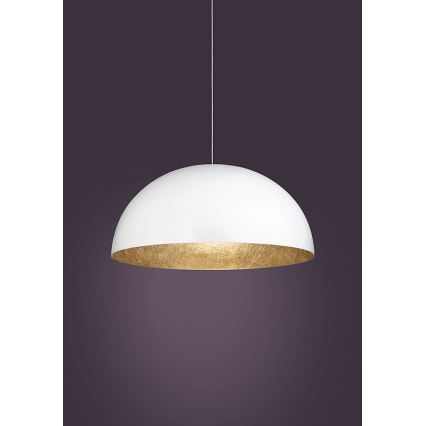 Riippuvalaisin SFERA 1xE27/60W/230V d. 35 cm valkoinen/kulta