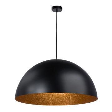 Riippuvalaisin  SFERA 1xE27/60W/230V d. 50 cm musta/kupari