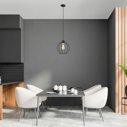 Riippuvalaisin STARLIGHT 1xE27/15W/230V musta/hopea