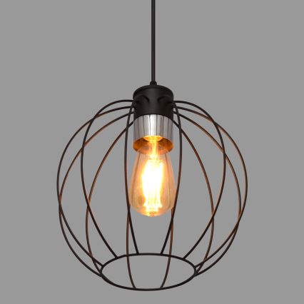 Riippuvalaisin STARLIGHT 1xE27/15W/230V musta/hopea