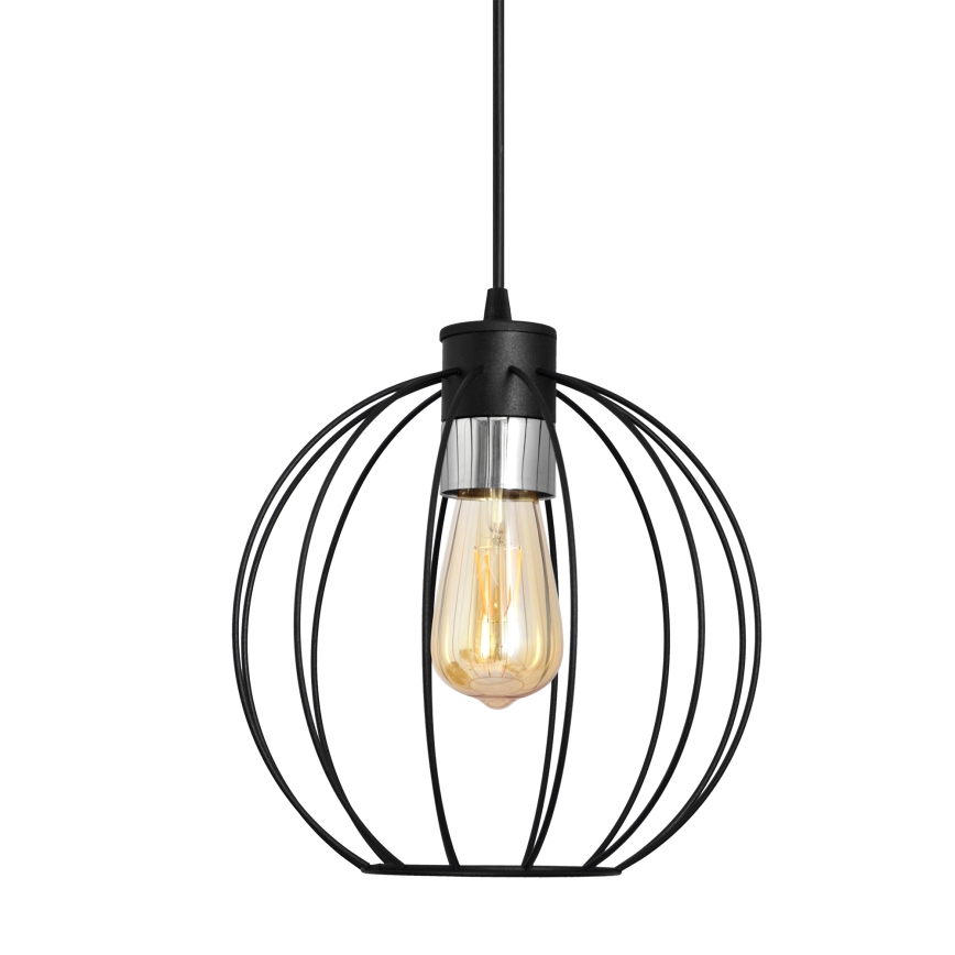 Riippuvalaisin STARLIGHT 1xE27/15W/230V musta/hopea