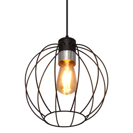 Riippuvalaisin STARLIGHT 1xE27/15W/230V musta/hopea