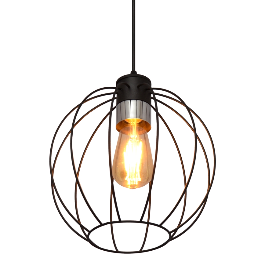 Riippuvalaisin STARLIGHT 1xE27/15W/230V musta/hopea