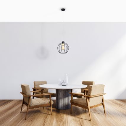 Riippuvalaisin STARLIGHT 1xE27/15W/230V musta/kulta