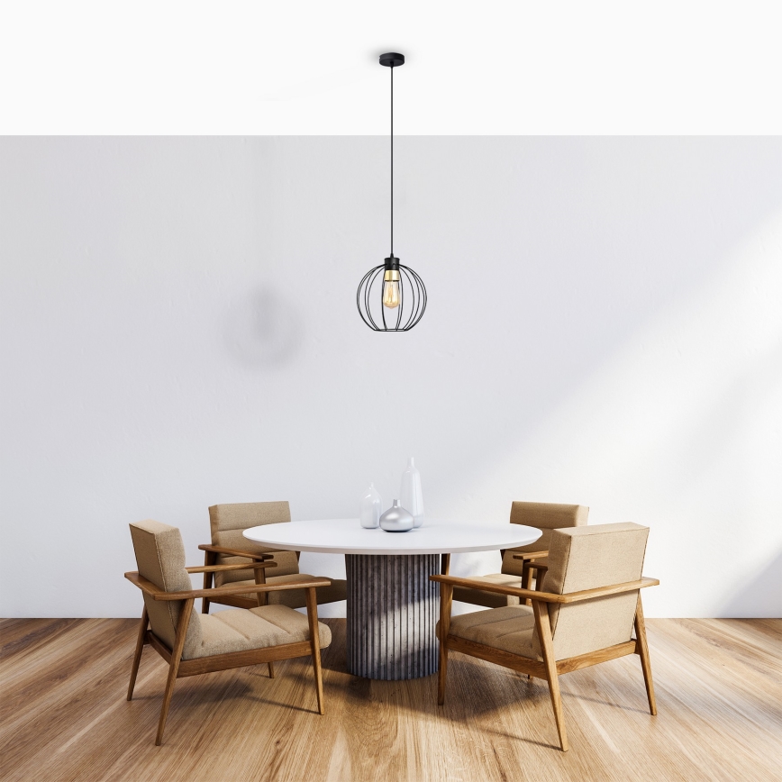 Riippuvalaisin STARLIGHT 1xE27/15W/230V musta/kulta