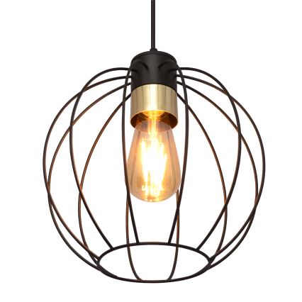 Riippuvalaisin STARLIGHT 1xE27/15W/230V musta/kulta