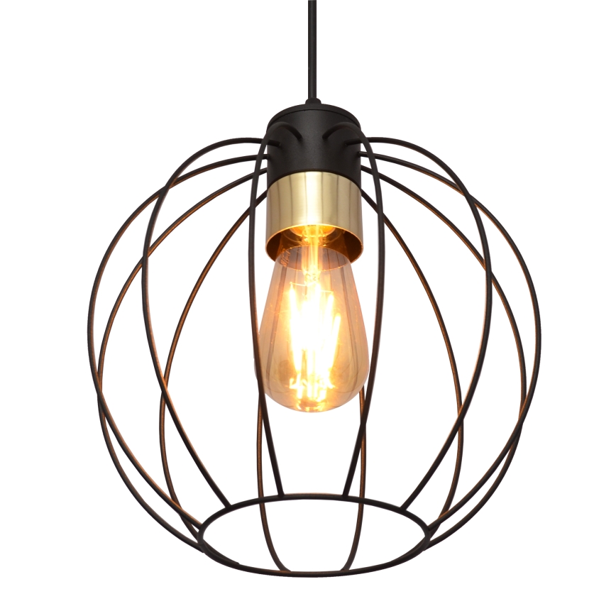 Riippuvalaisin STARLIGHT 1xE27/15W/230V musta/kulta