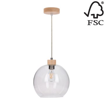 Riippuvalaisin SVEA 1xE27/60W/230V koivu - FSC-sertifioitu