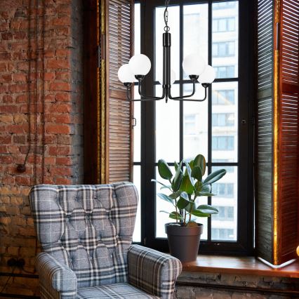 Riippuvalaisin TIFFY 5xG9/5W/230V musta