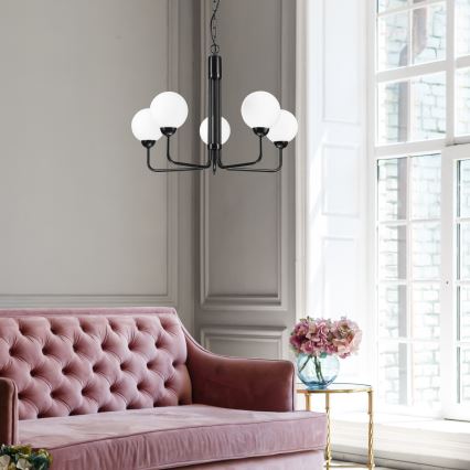 Riippuvalaisin TIFFY 5xG9/5W/230V musta