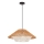 Riippuvalaisin vaijerilla AFRICA 1xE27/40W/230V, halkaisija 50 cm, ruskea/kerma