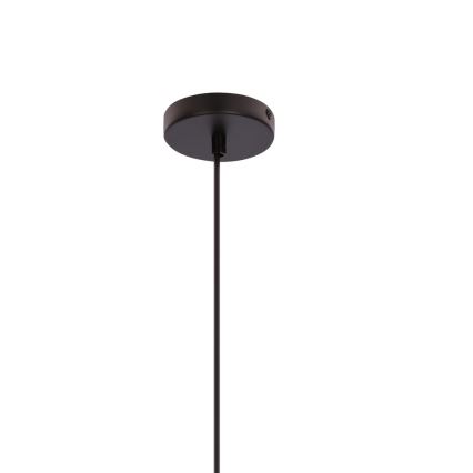 Riippuvalaisin vaijerilla AFRICA 1xE27/40W/230V, halkaisija 50 cm, ruskea/kerma