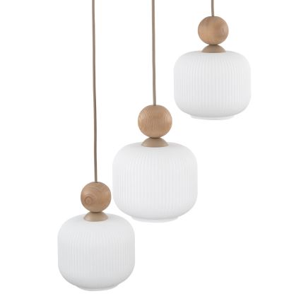 Riippuvalaisin vaijerilla BALLO 3xE14/10W/230V beige