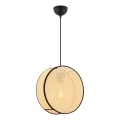 Riippuvalaisin vaijerilla BIG DRUM 1xE27/60W/230V beige/musta