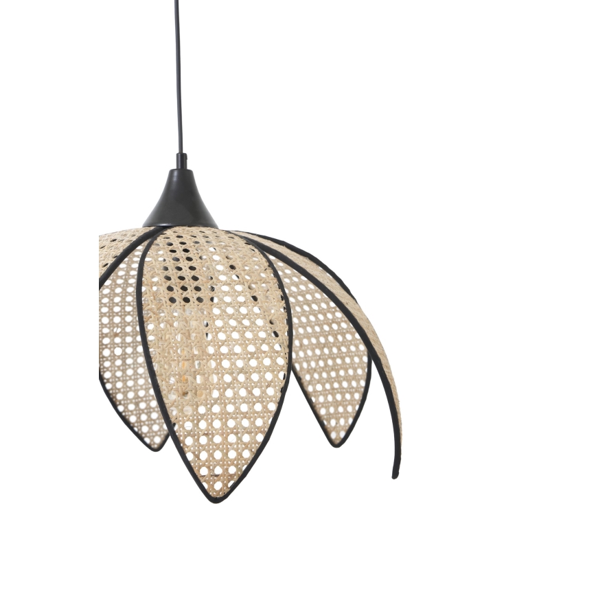Riippuvalaisin vaijerilla FUME 1xE27/40W/230V Ø 40 cm musta/beige