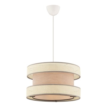 Riippuvalaisin vaijerilla HALO 1xE27/60W/230V beige/kerma
