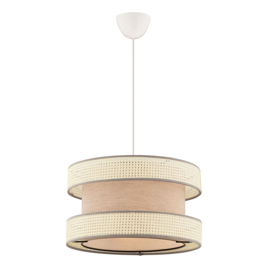 Riippuvalaisin vaijerilla HALO 1xE27/60W/230V beige/kerma