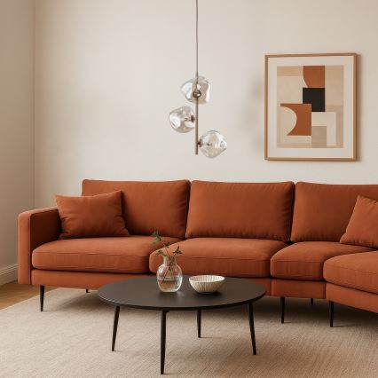 Riippuvalaisin vaijerilla LAVA 3xG9/8W/230V beige/savunvärinen