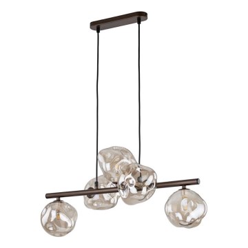 Riippuvalaisin vaijerilla LAVA 5xG9/8W/230V pronssi/savunbeige