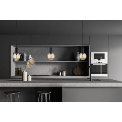Riippuvalaisin JANTAR BLACK 1xE27/60W/230V