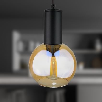 Riippuvalaisin JANTAR BLACK 1xE27/60W/230V