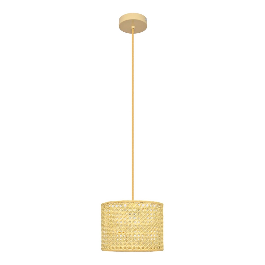 Rippuvalaisin ALBA 1xE27/15W/230V d. 20 cm rottinki