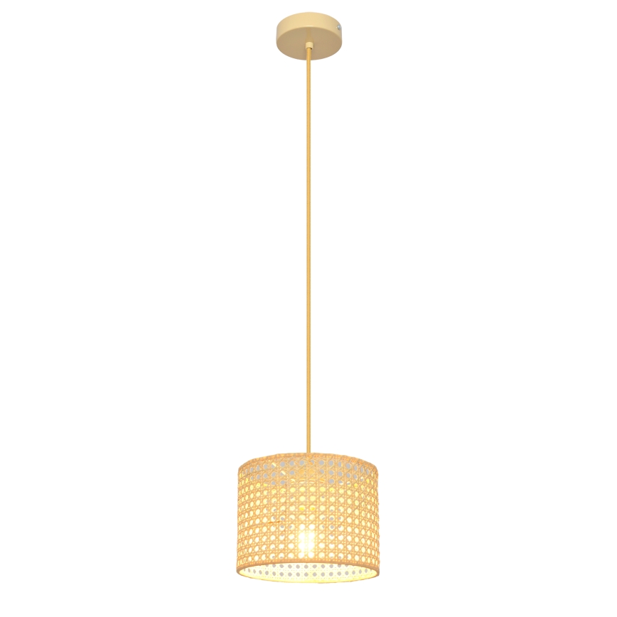 Rippuvalaisin ALBA 1xE27/15W/230V d. 20 cm rottinki